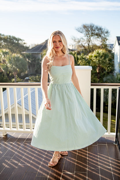 FINAL SALE - Sweetest Thing Stripe Midi Dress
