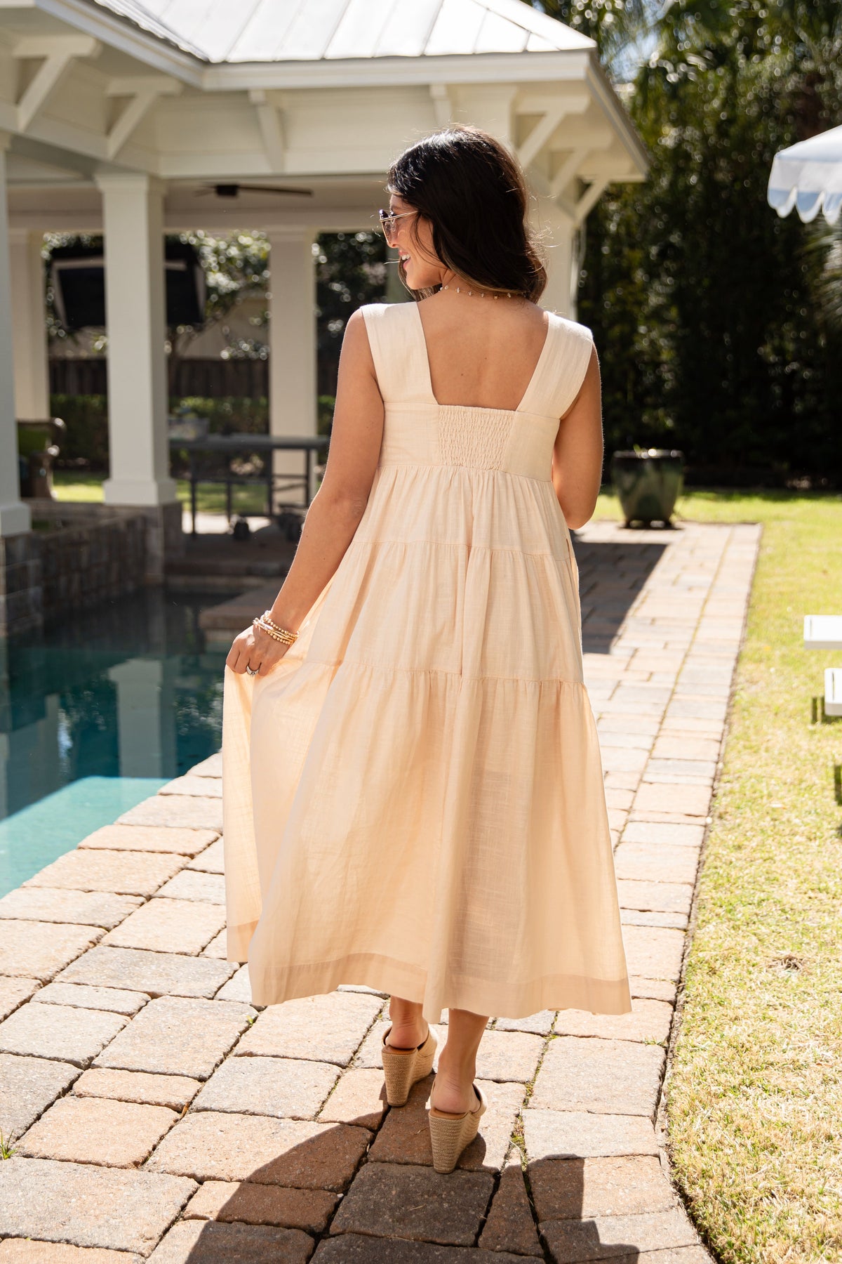 FINAL SALE - Speak Your Mind Tiered Midi Dress
