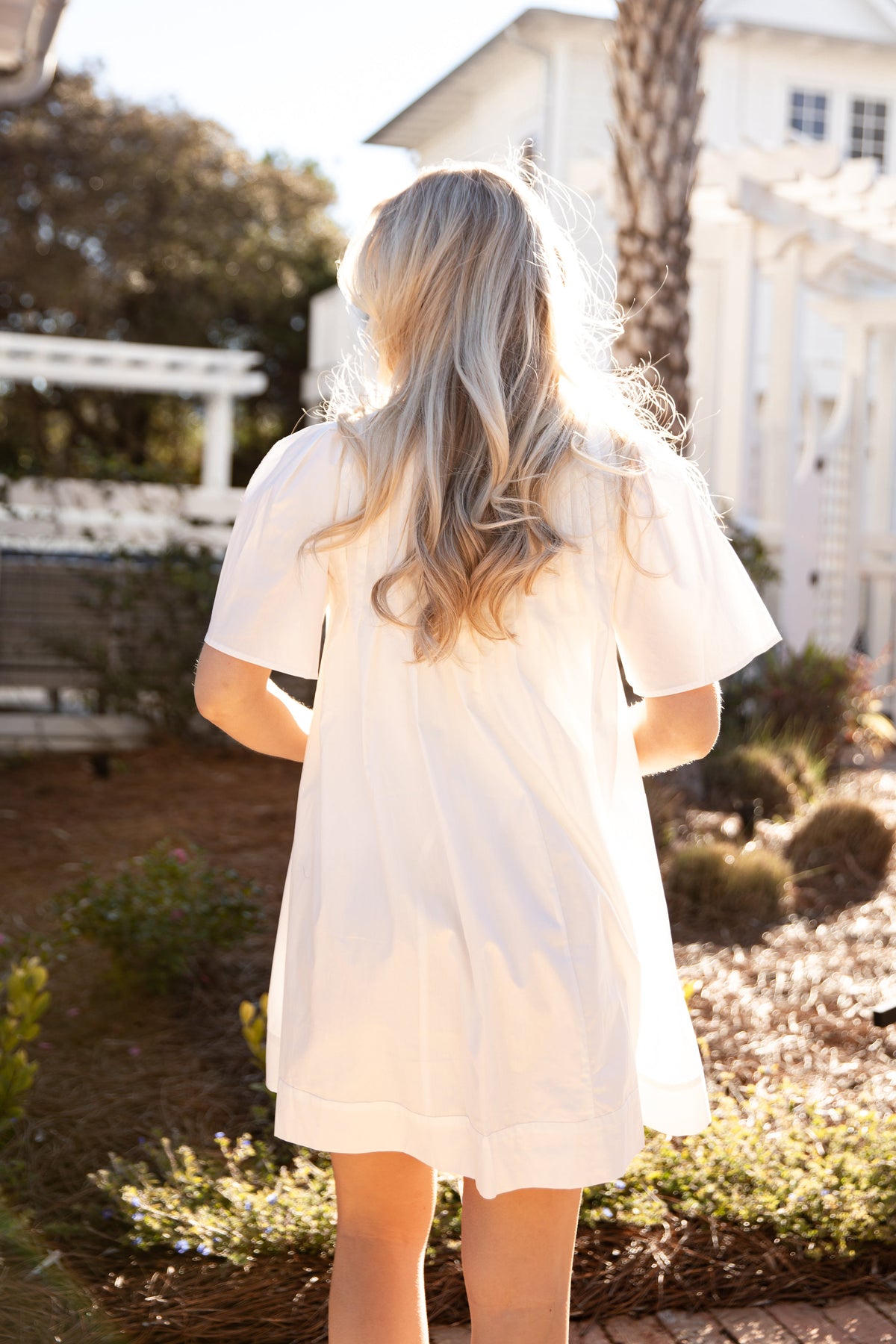 FINAL SALE - Cotton Cloud White Tunic Mini Dress