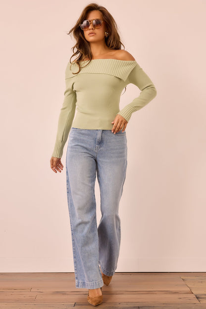 Soft Touch Knit Top - Sage