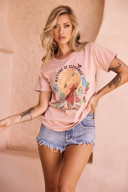 Talk To Nature Tee - Mocha