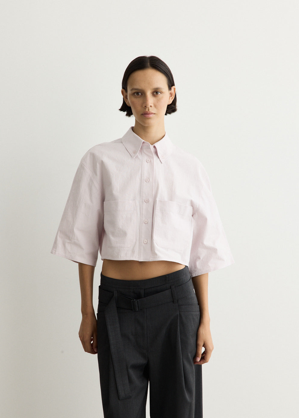 Half Sleeve Cropped Shirt